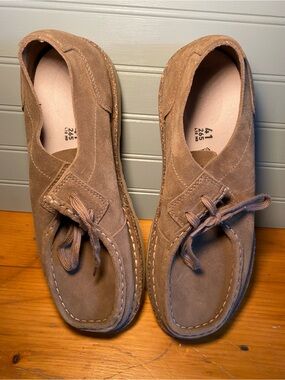 Birkenstock Men's Suede Moc Toe Slip-On Loafers - Tan Brown
